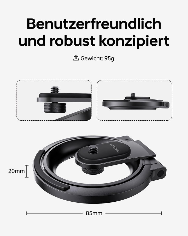 Anker Nebula Projektor Faltbarer Ständer, Ultra-kompakte Halterun, einfache Installation, 180-Grad-D