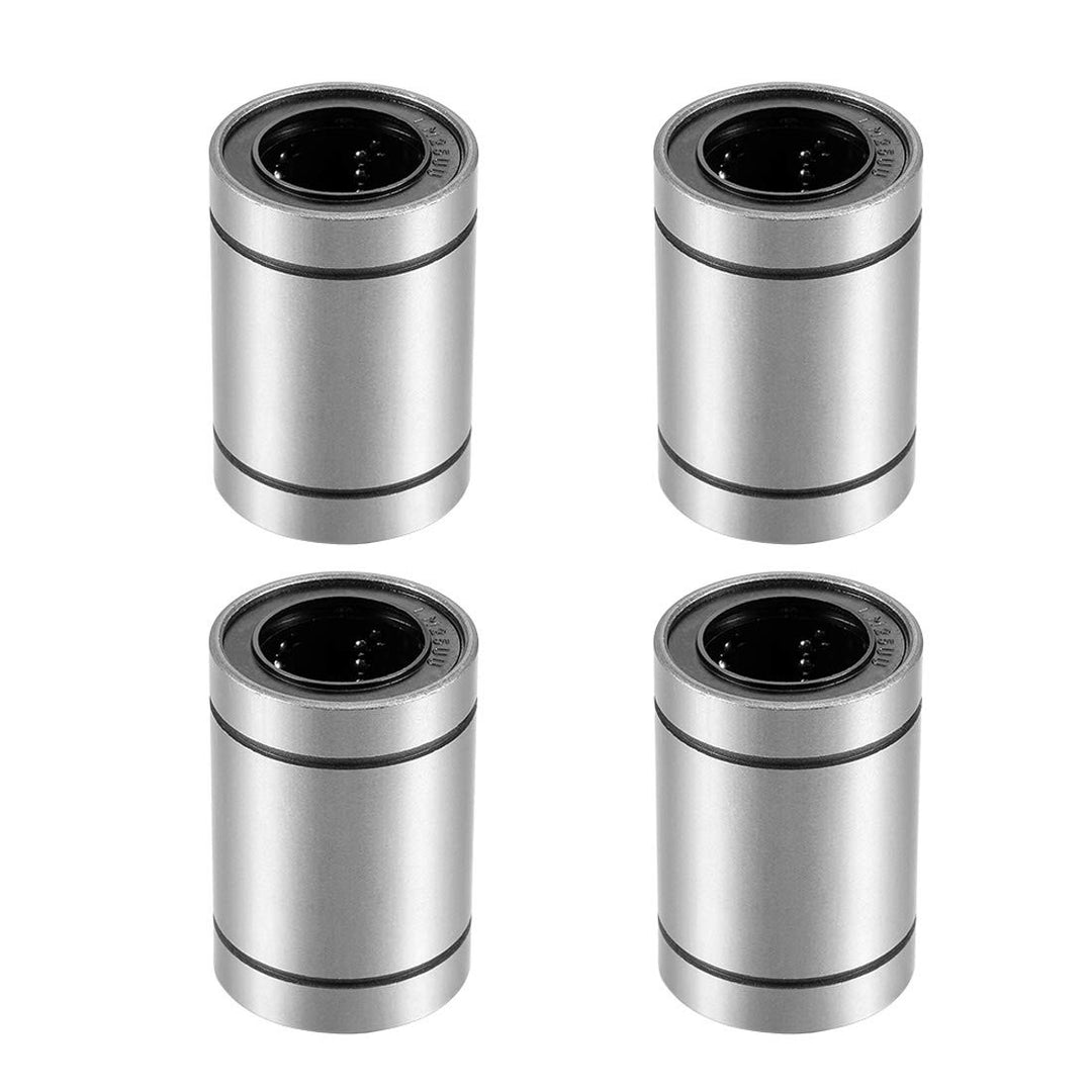 sourcing map 4 Stück Linearkugellager LM25UU 25 mm Bohrung 40 mm Aussendurchm. 59 mm lang für CNC Ma