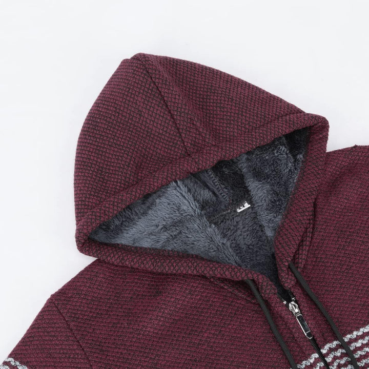 Sliktaa Strickjacke mit Kapuze für Herren Cardigan Winter Frühling Outdoor Baumwolle Jacke Pullover