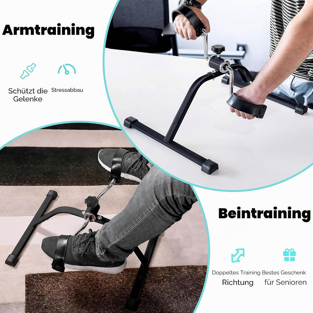Techfit Pedal-Ausbilder, Mini-Heimtrainer für Heim und Büro, leichte Trainingsmaschine für Arme und