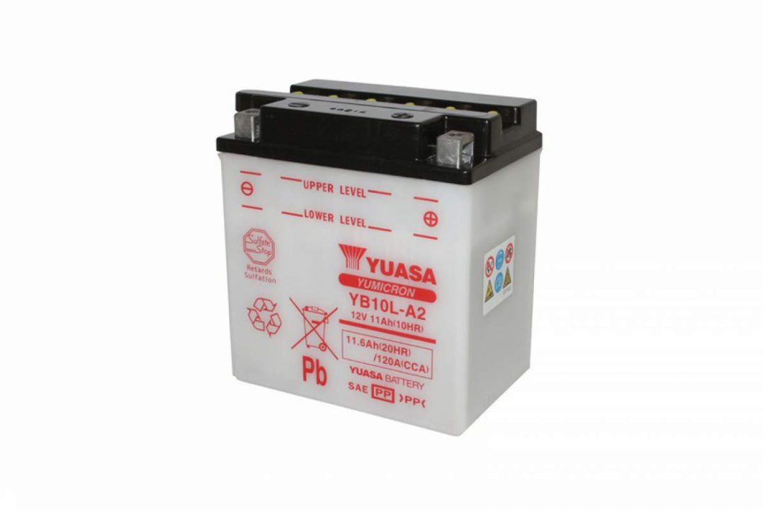 YUASA BATTERIE YB10L-A2 offen ohne Saeure