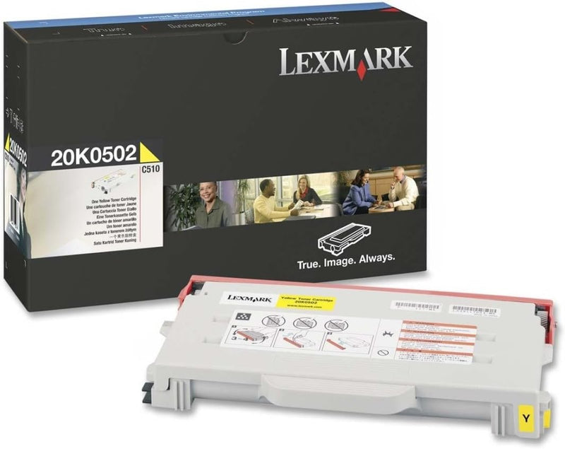 Lexmark 20 K0502 Toner Laser Cartridge 3000páginas gelb Tonerkassette für Laserdrucker (gelb, Lexmar