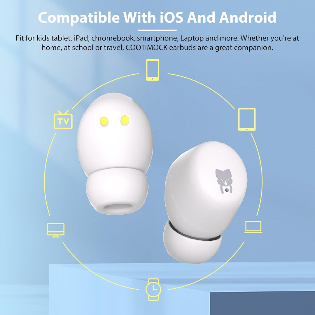 Bluetooth-Kopfhörer für Kinder, kabellos, Bluetooth 5.3, für Kinder, sichere Lautstärke von 85 dB, 3