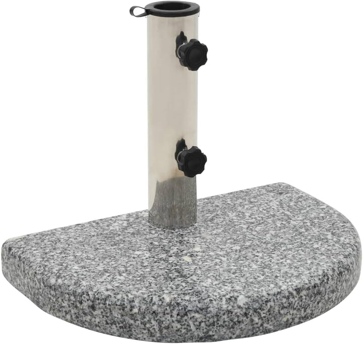 vidaXL Sonnenschirmständer Granit 10kg Schirmfuss Schirmständer Schirm Ständer Gebogen/10 kg Grau, 1