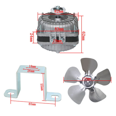 Kühlschrank motor mit haltebügel 220v lüftermotor kühlgerät kühlschrank ventilator 25-90w kühlschran