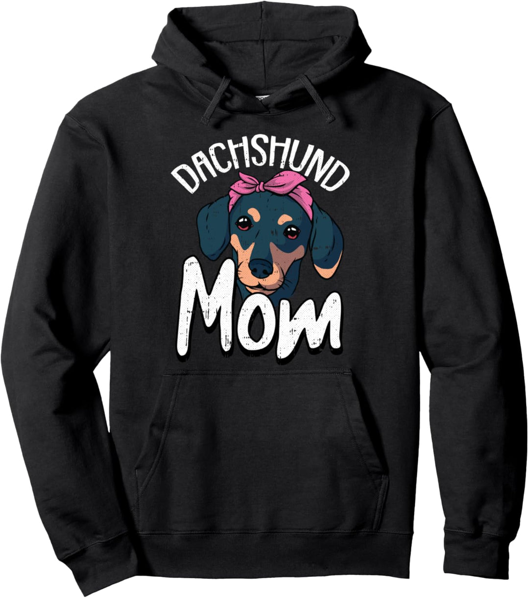 Dachshund Mom Dog Puppy Doggie Pet Animal Lover Doxie Mama Pullover Hoodie