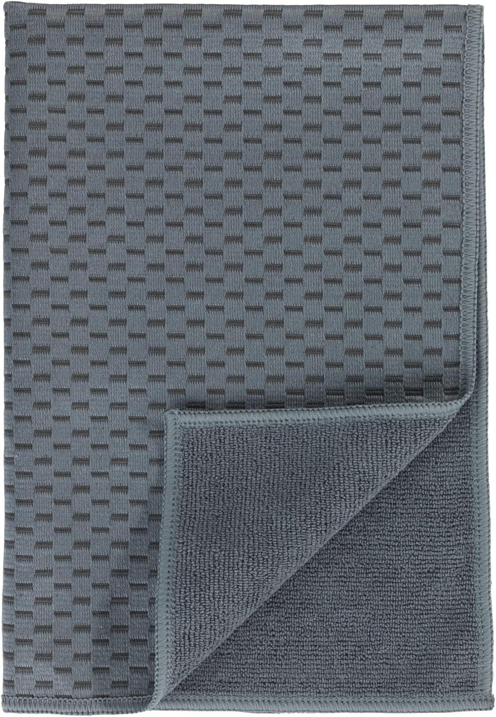 WENKO Mikrofaser Geschirrtücher Miko 2er Set, 2 Handtücher, Polyester, Grau, 40 x 0 x 60 cm, 5474110