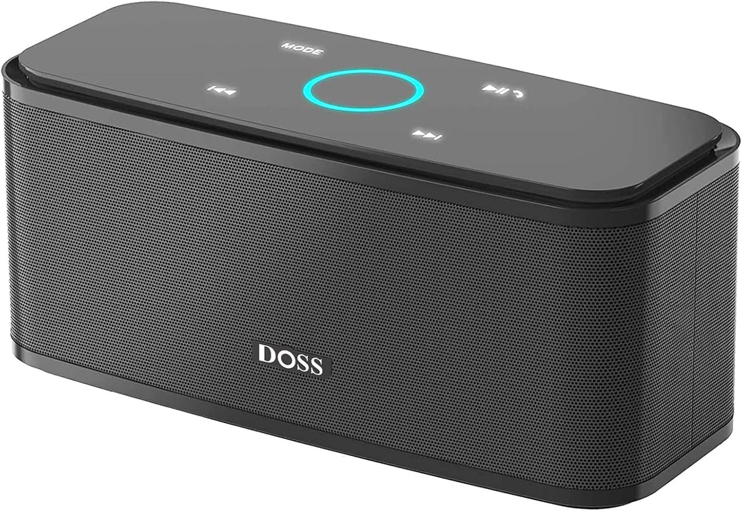 Bluetooth Lautsprecher, DOSS SoundBox Musikbox Bluetooth Box mit Dualen Bass-Treibern, 20h Akku,Touc