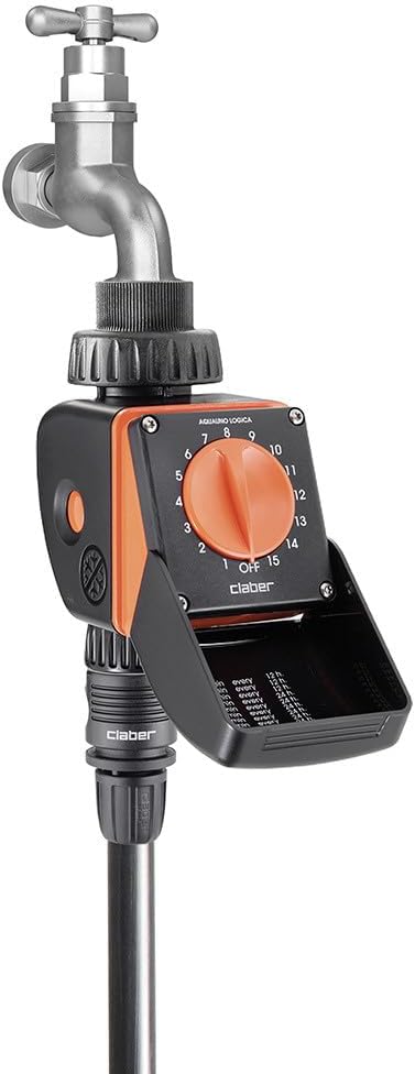 Claber 53922 8422 Aquauno Logica Programmierer, Schwarz/Orange Einzeln