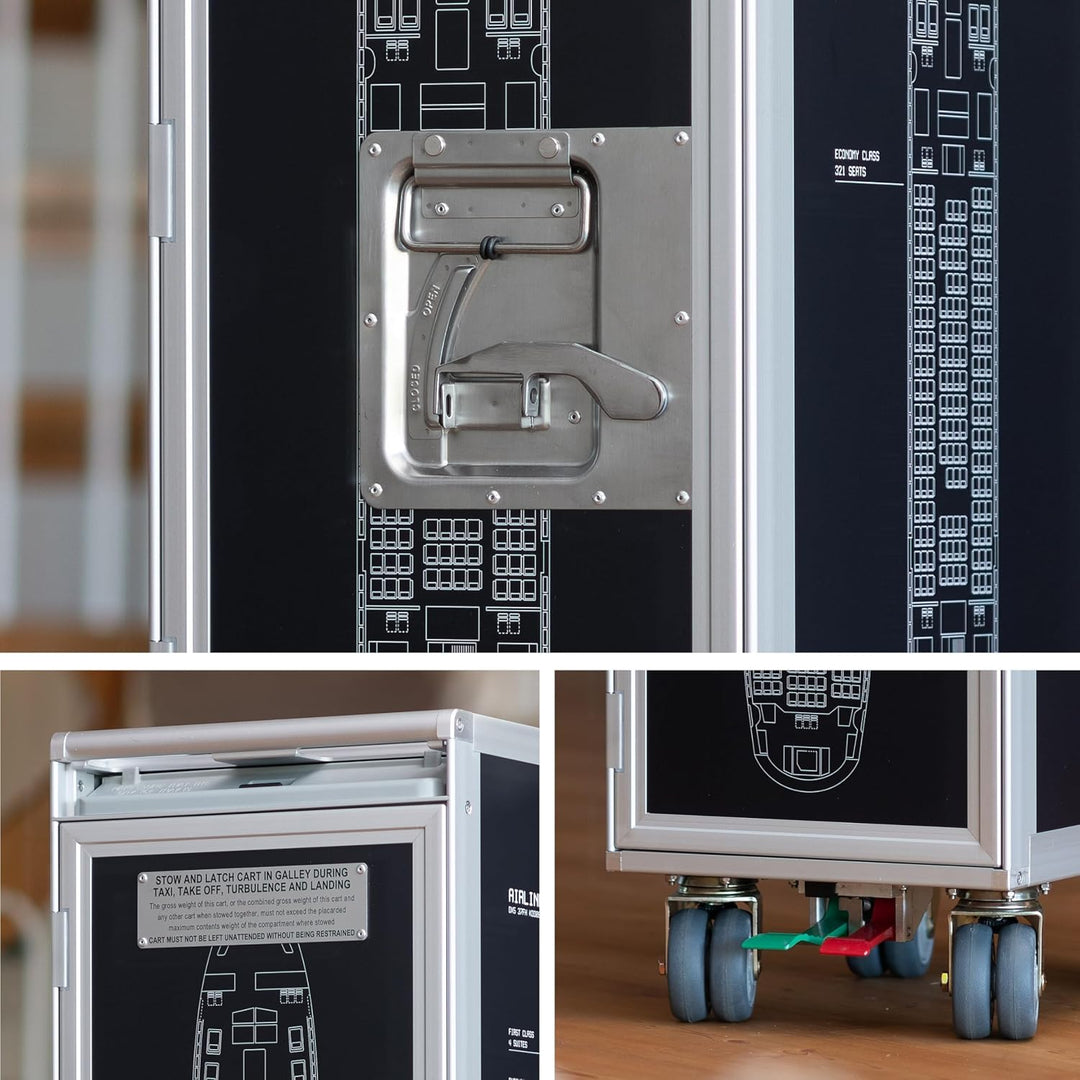 Airline Trolley Airliner, Büroschrank, Küchenwagen schmal, Aktenschrank klein, Schubladenschrank, No