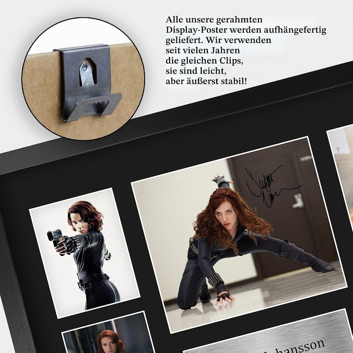 HWC Trading FR A3 Scarlett Johansson Black Widow Avengers Geschenke Gedruckt, Signiert Autogramm Bil