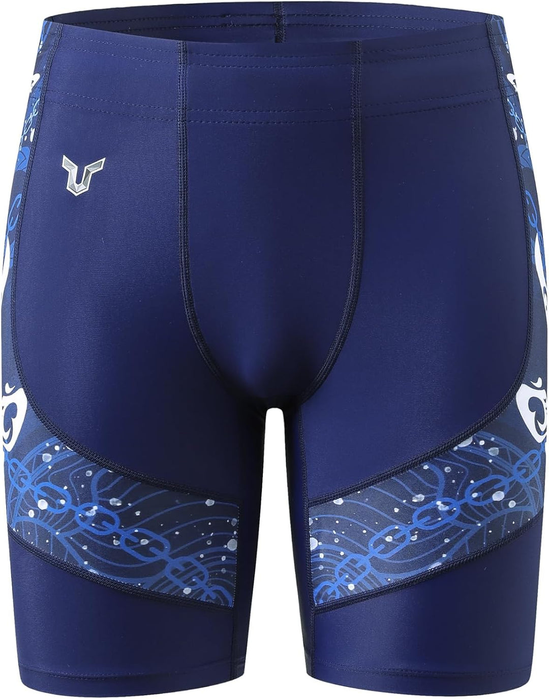 HUGE SPORTS Herren Splice Schwimmhose Kompression Jammer Lang Wilde Serie S Hammerkopfhai, S Hammerh