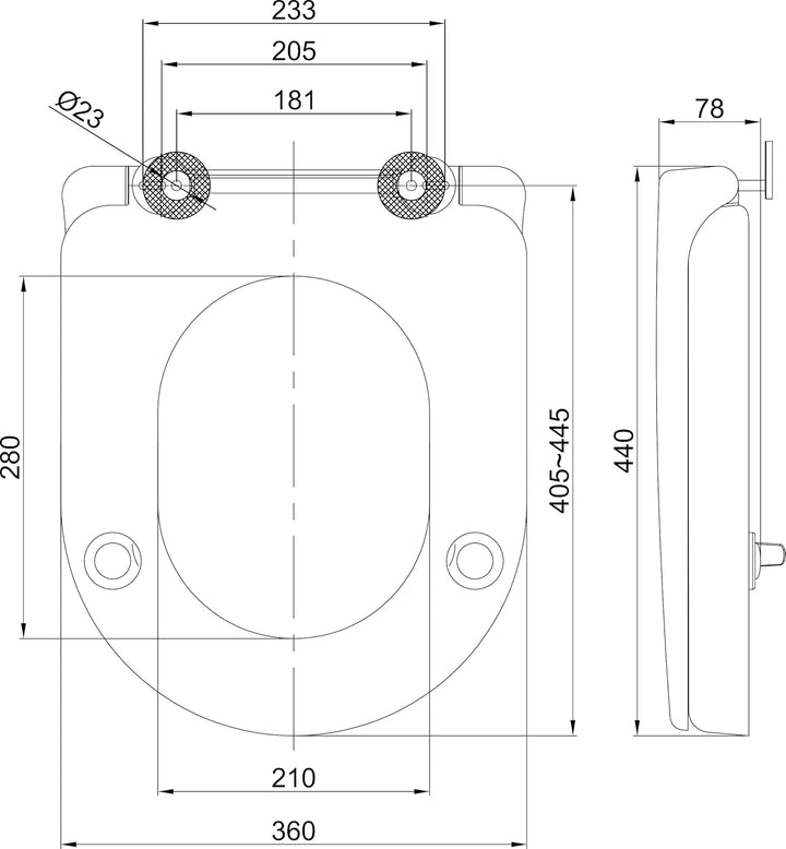 Grünblatt WC Sitz Health Care, Hygiene-Toilettensitz mit 5 cm Sitzerhöhung und Absenkautomatik, extr