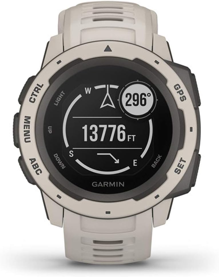 Garmin Instinct - wasserdichte GPS-Smartwatch mit Sport-/Fitnessfunktionen. Herzfrequenzmessung am H