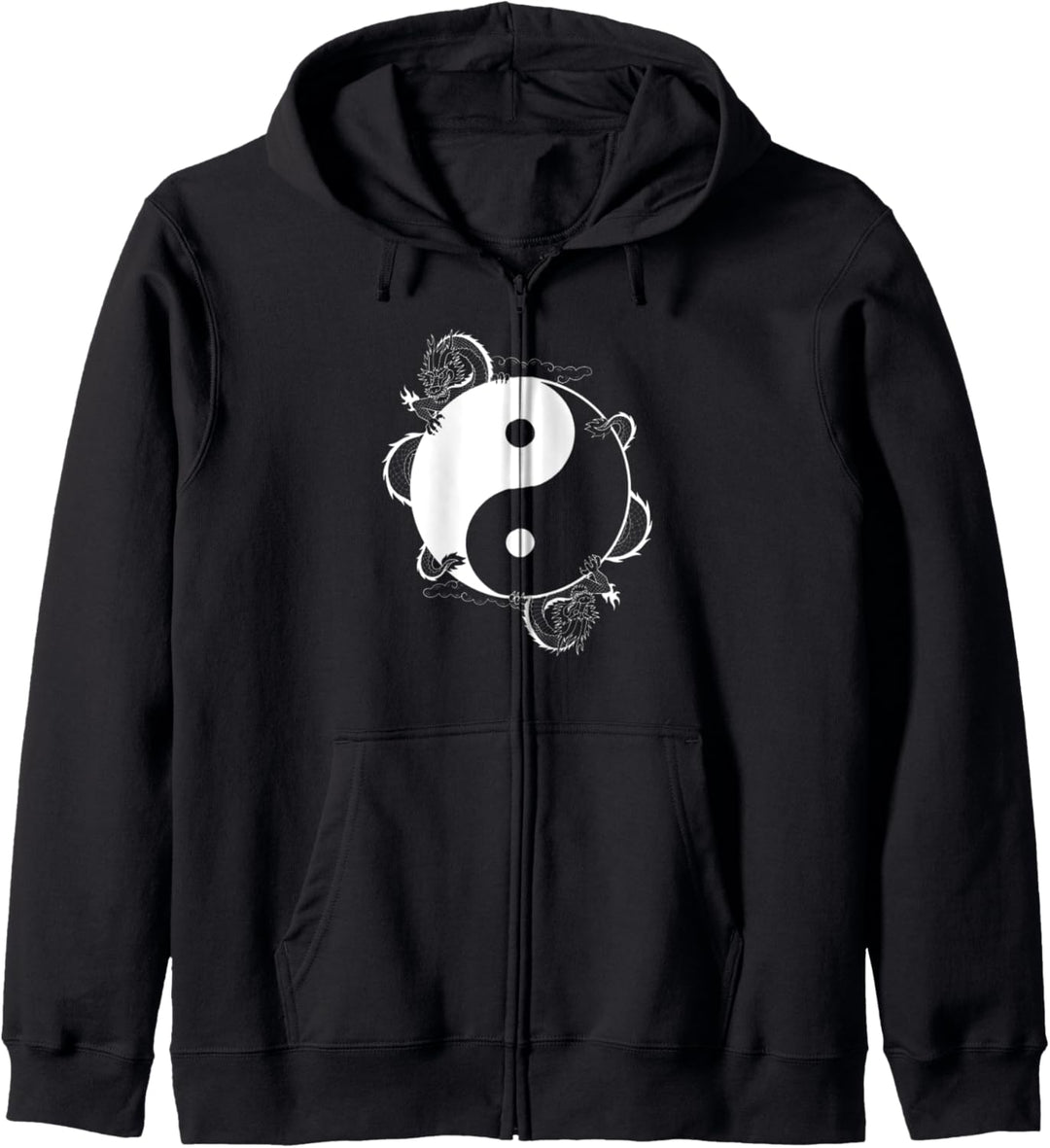 Yin-Yang-Drachen Orientalisches Yin-Yang-Glückssymbol Kapuzenjacke