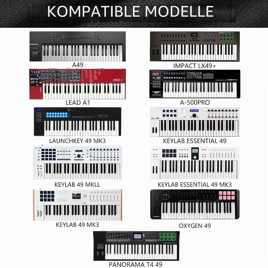 Staubschutz für Klaviertastatur mit 49 Tasten, kompatibel mit Native Instruments A49, M-Audio Oxygen