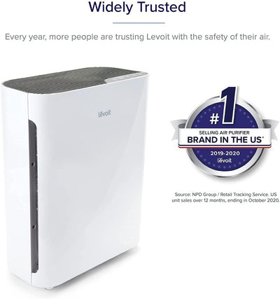 Levoit Luftreiniger Luftfilter mit H13 HEPA-Filter CADR 221 m³/h, Air Purifier gegen Allergien Gerüc