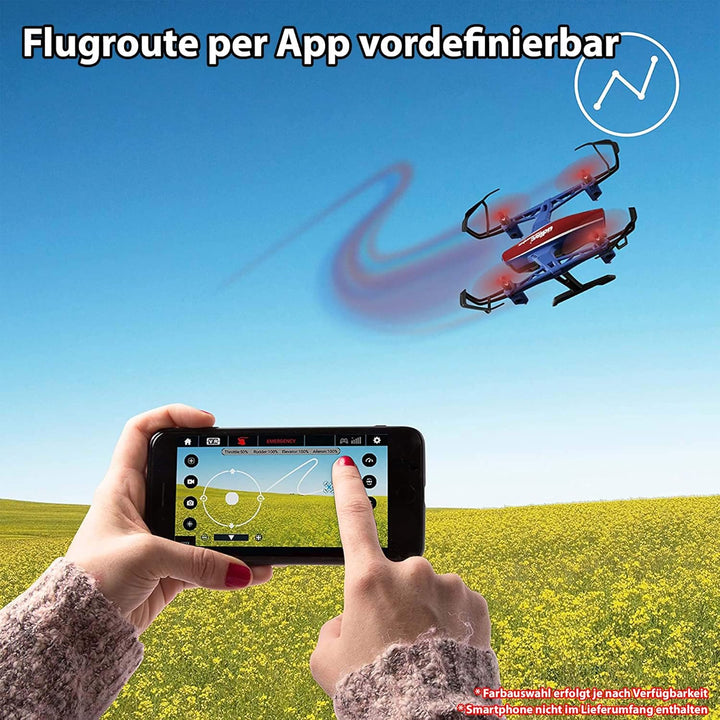 RC ferngesteuerte FPV WiFi 120° Weitwinkel HD-Kamera Drohne, Quadcopter m. 360° Flip, Höhenhalte-Mod