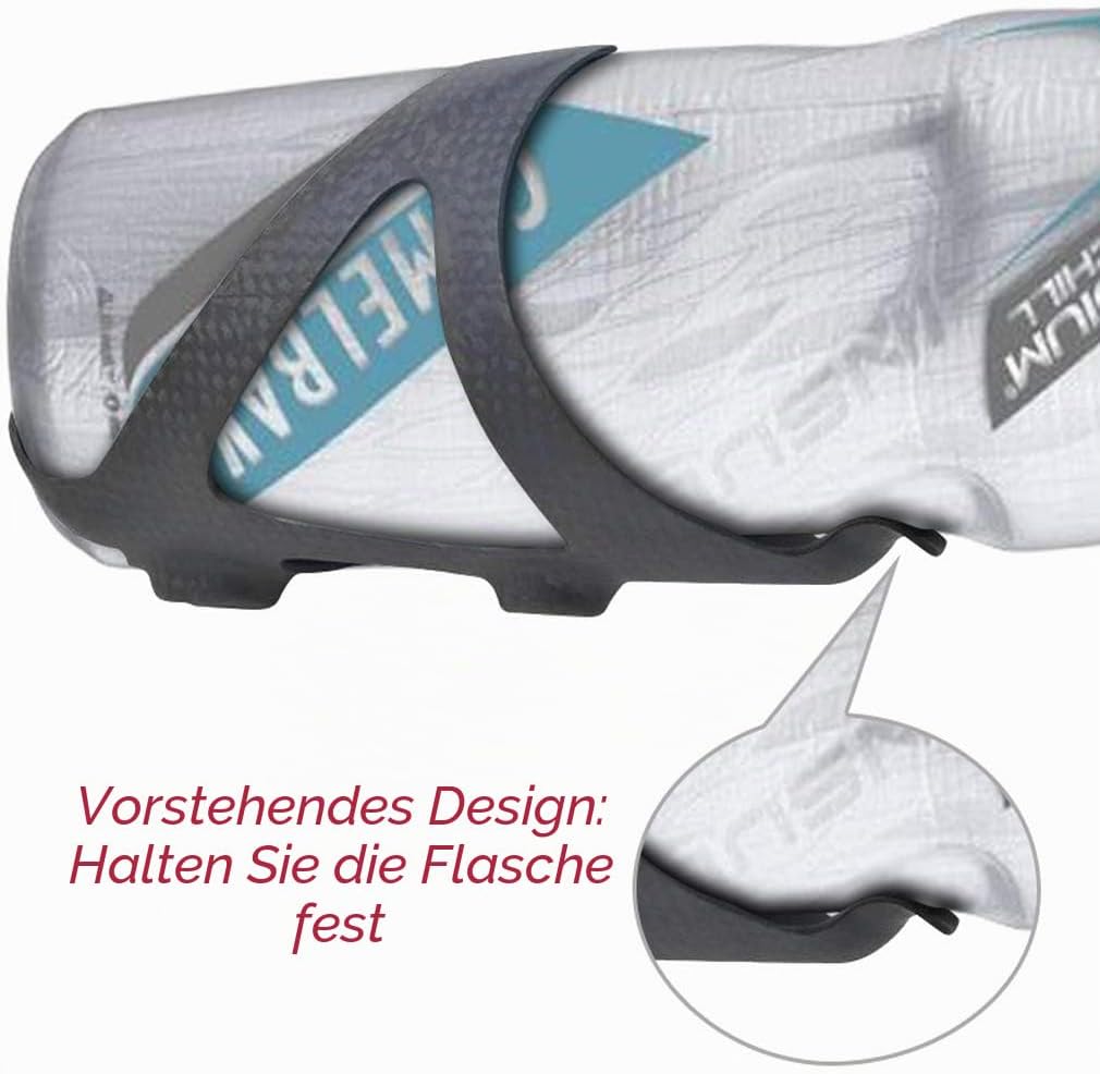 KABON Fahrrad Flaschenhalter,Ultraleichter 3K Carbon Radfahren Wasserflaschenhalter Getränkehalter f