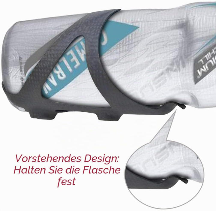 KABON Fahrrad Flaschenhalter,Ultraleichter 3K Carbon Radfahren Wasserflaschenhalter Getränkehalter f