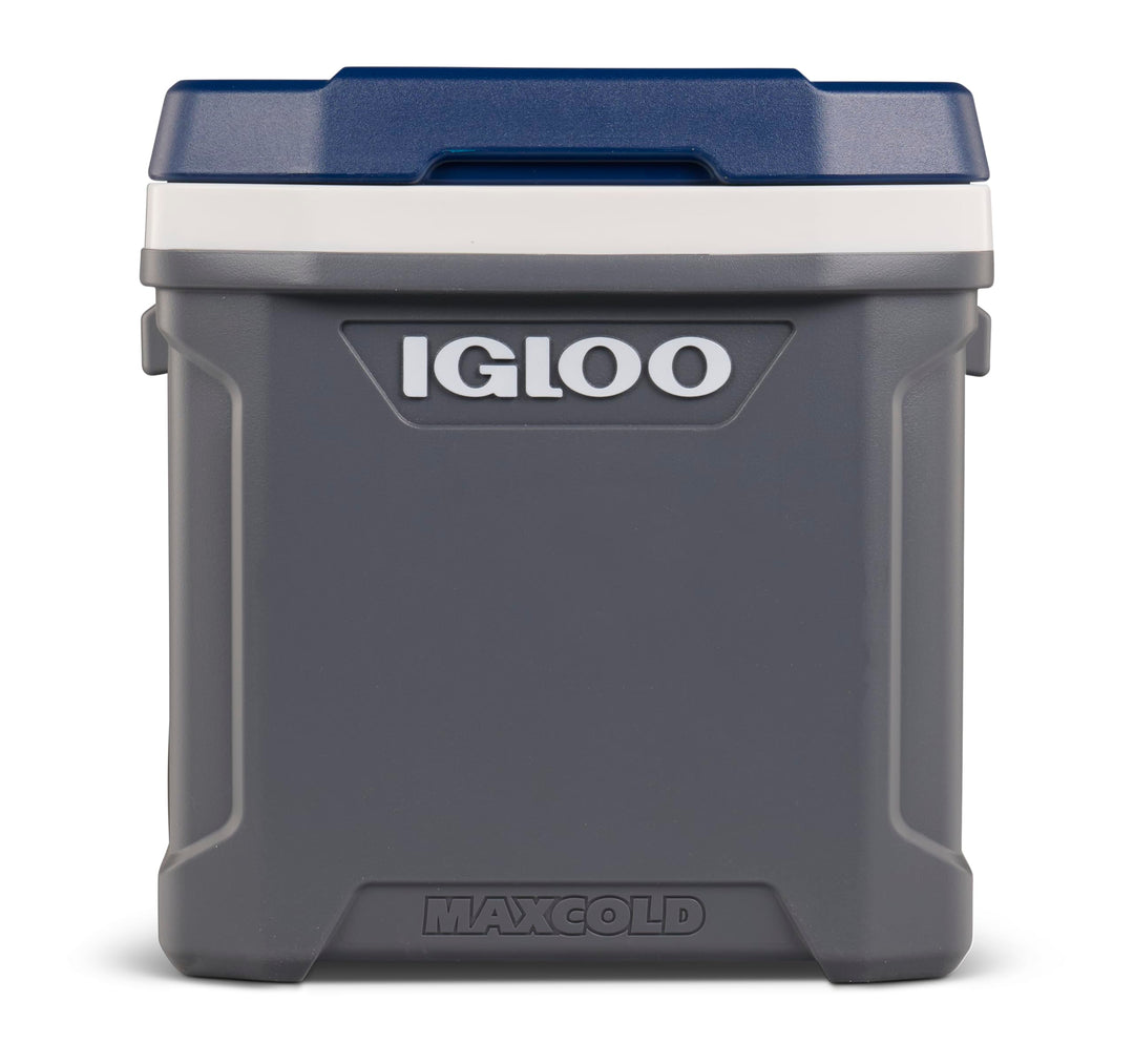 IGLOO Maxcold 62 Roller Kühlbox, 58 Liter, Grau - Grosse, Robuste Kühlbox für Camping, Arbeit, Freiz