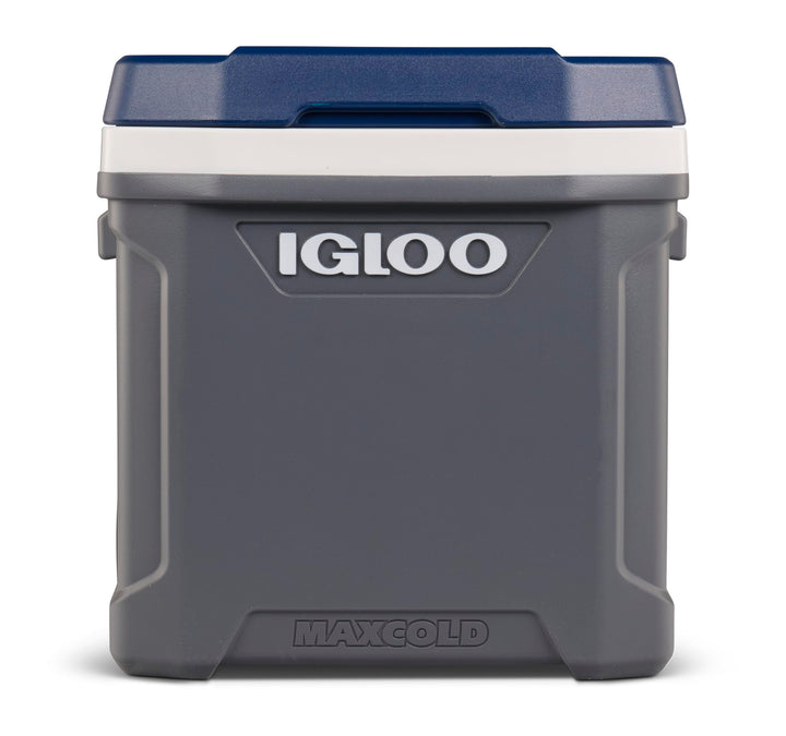 IGLOO Maxcold 62 Roller Kühlbox, 58 Liter, Grau - Grosse, Robuste Kühlbox für Camping, Arbeit, Freiz