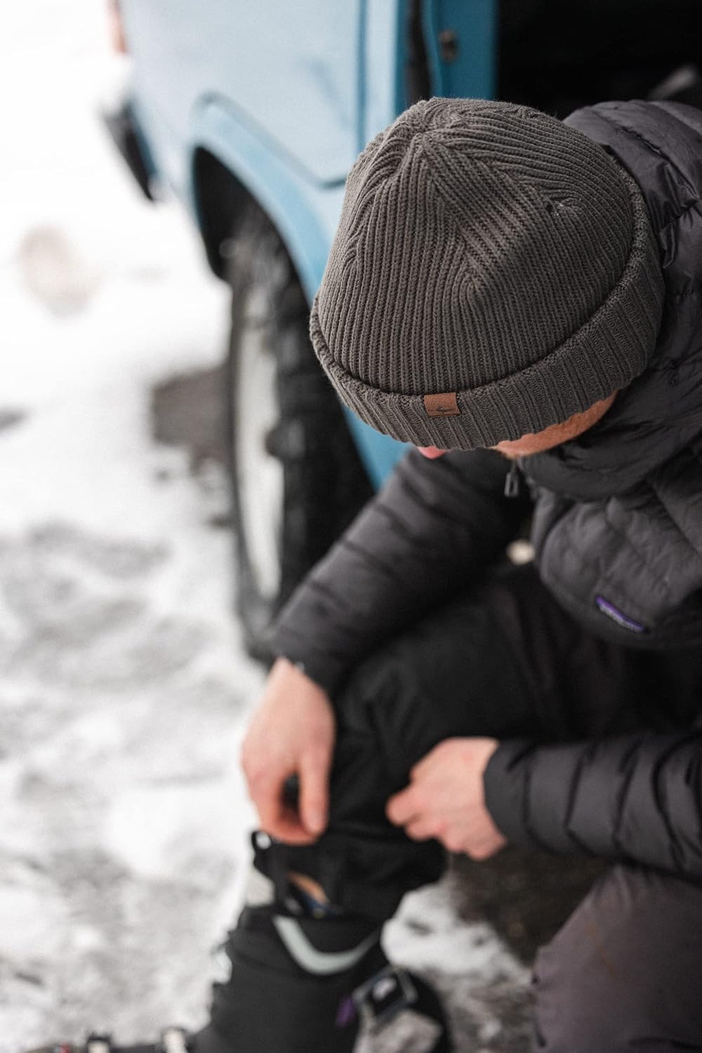 SealSkinz Unisex Bacton Kaltwetter-strickmütze, Wasserdicht, mit Rollbündchen Beanie Hat S-M Grau, S