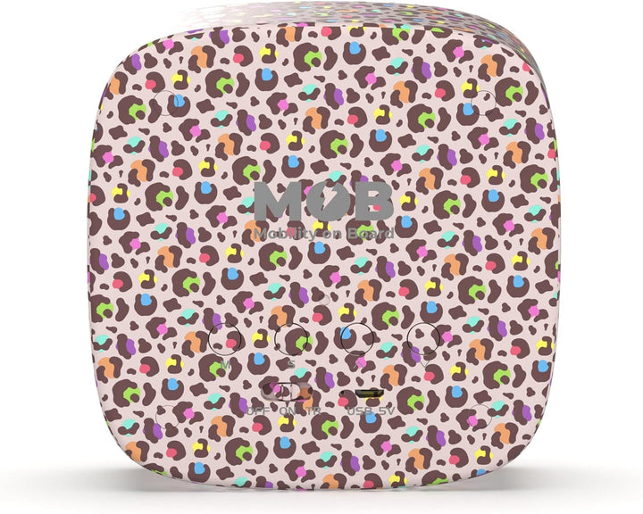 MOB – MOBILITY ON BOARD Billy Clock Rainbow Leopard Limited Edition – Wecker & Nachtlicht mit 3 Alar
