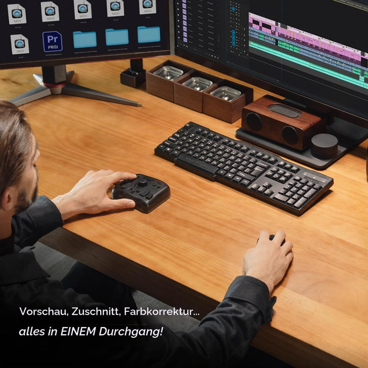 TourBox Elite, Bluetooth Editing Controller für Foto- &amp; Videobearbeitung, Ilustration, Videoschnitt