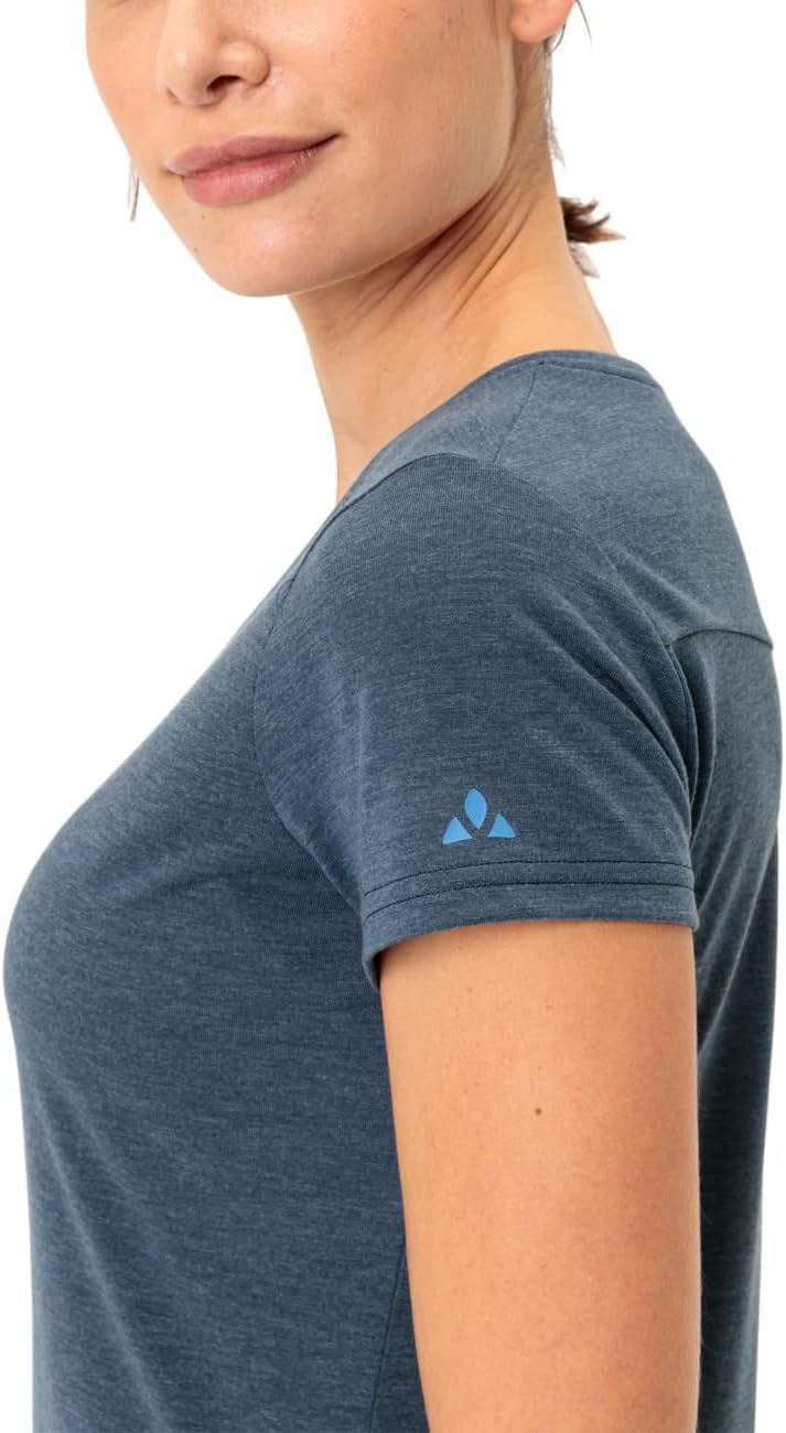 VAUDE Damen Women's Skomer Print T-Shirt Ii T-Shirt (1er Pack), Dark Sea Uni