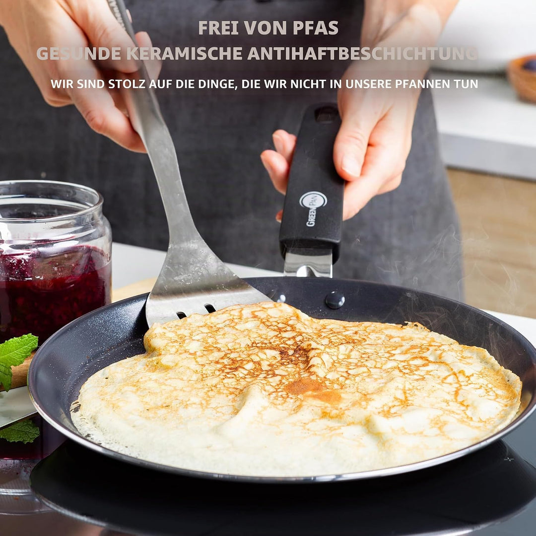 GreenPan Essentials Gesunde Keramische Antihaft-Pfannkuchenpfanne 28 cm, Crêpe-Pfanne, PFAS-frei, In