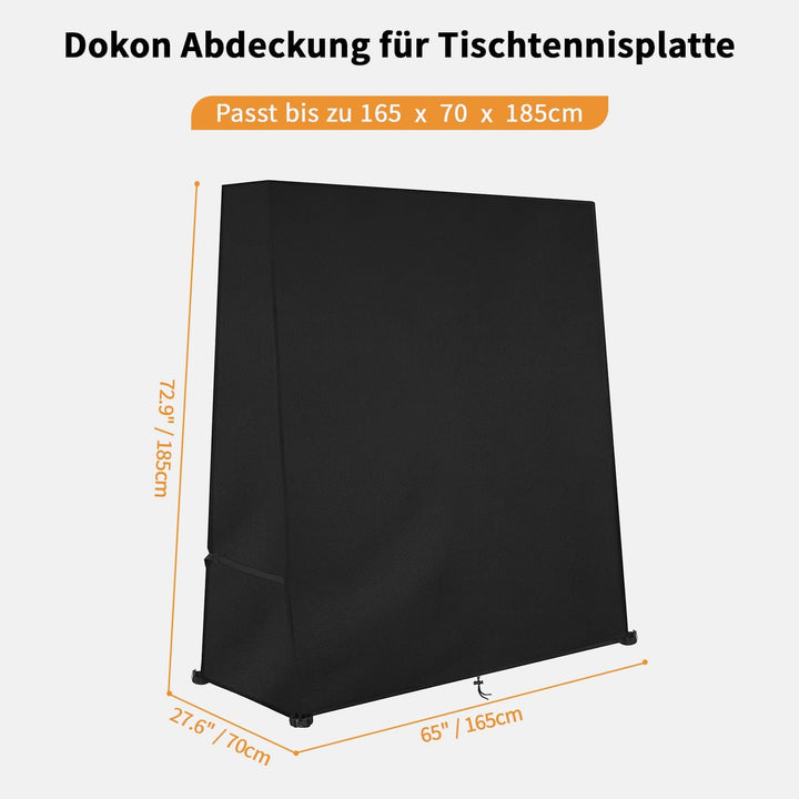 Dokon Abdeckung für Tischtennisplatte, Wasserdicht, Winddicht, UV-Beständiges, Schwerlast Reissfest