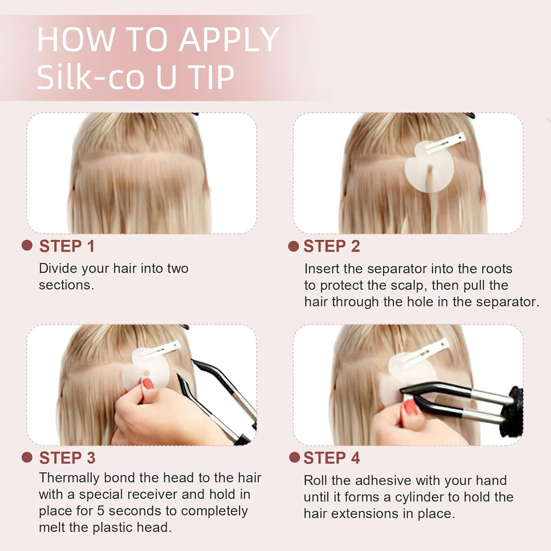 Extensions Echthaar Bondings Haarverlängerung Glatt Natürlich Weich Haarteil Keratin U Tip 1 Gramm/S