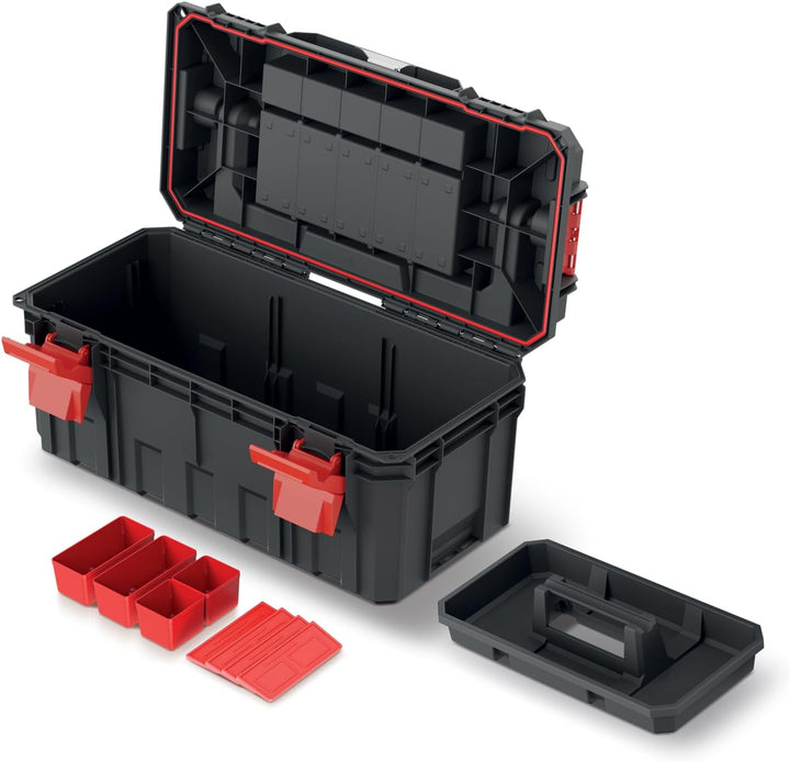Kistenberg Werkzeugkiste Werkzeugkoffer Werkzeugkasten Werkstattkiste Toolbox Organizer im Deckel mi