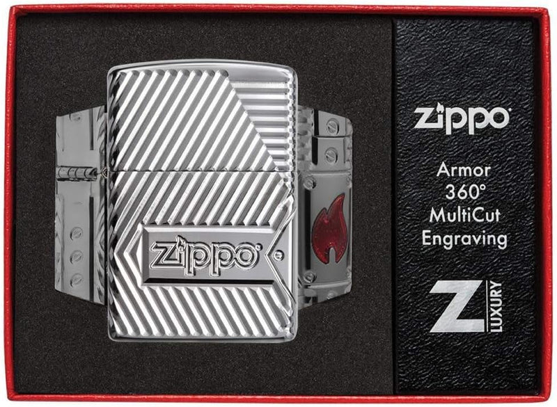 Zippo Bolts Design - 29672 - Choice Collection 2018-60004306 - Suggested Retail: Euro 139,95 Silber