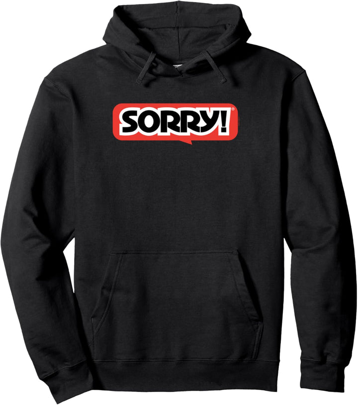 Sorry Classic Large Red Speech Bubble Logo Pullover Hoodie