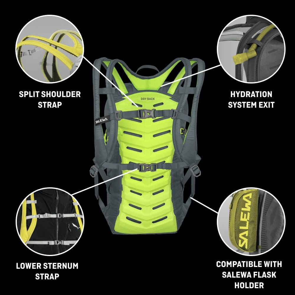 Salewa Unisex Ultra Train 18 Bp Speed Hiking Backpack (1er Pack) Einheitsgrösse Alloy, Einheitsgröss