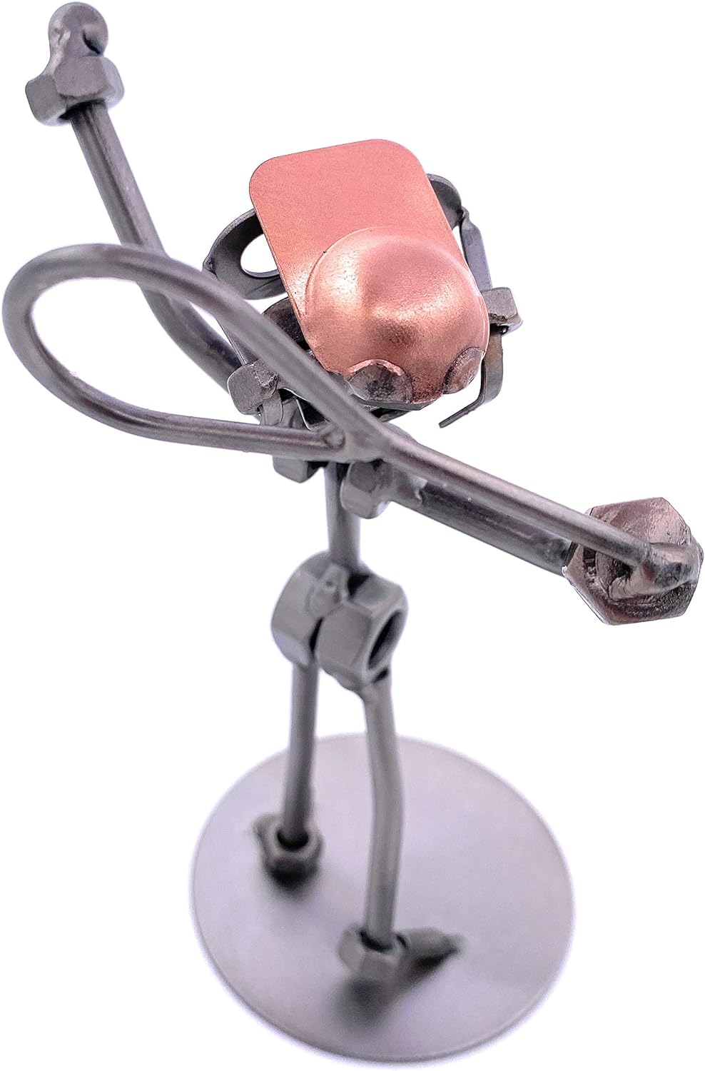 STEEMO Schraubenmännchen Tennisspieler Tennis-Ass Geschenk Metall-Deko 12x9x18 cm