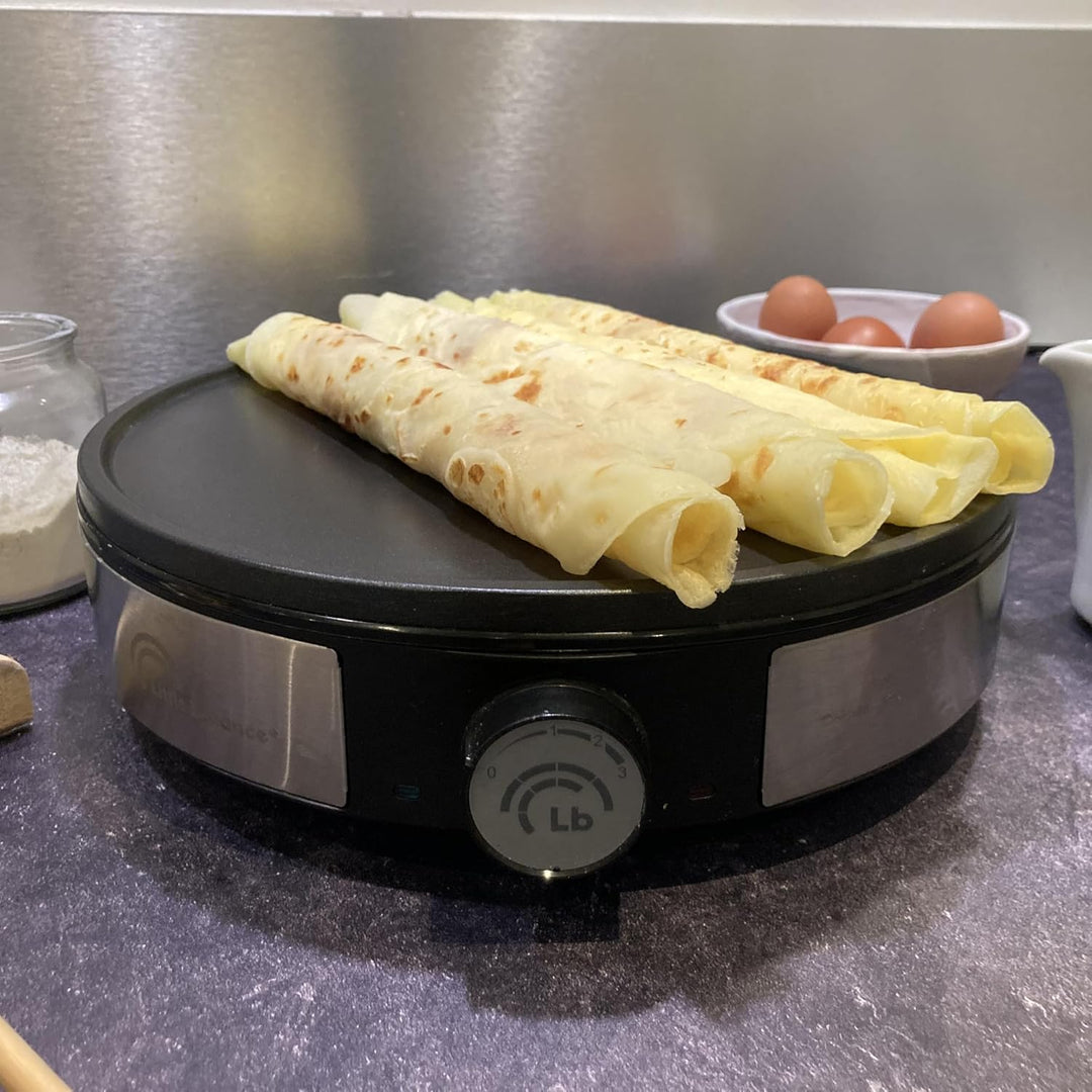 Little Balance 8383 Maxi-Crêpes Trio i-200 – elektrische Crêpes-Pfanne 3-in-1: Crêpes, Plancha, rege