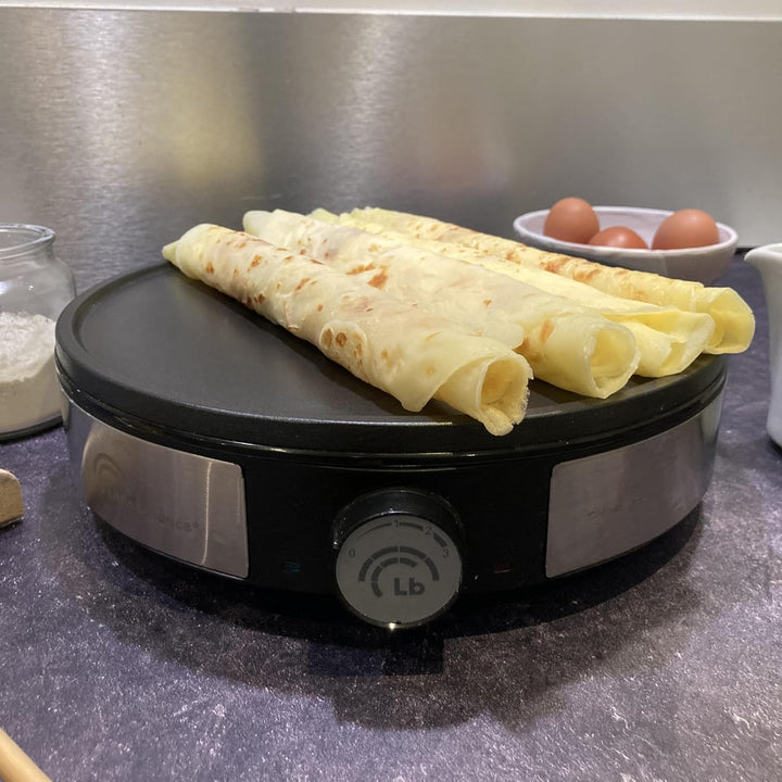 Little Balance 8383 Maxi-Crêpes Trio i-200 – elektrische Crêpes-Pfanne 3-in-1: Crêpes, Plancha, rege