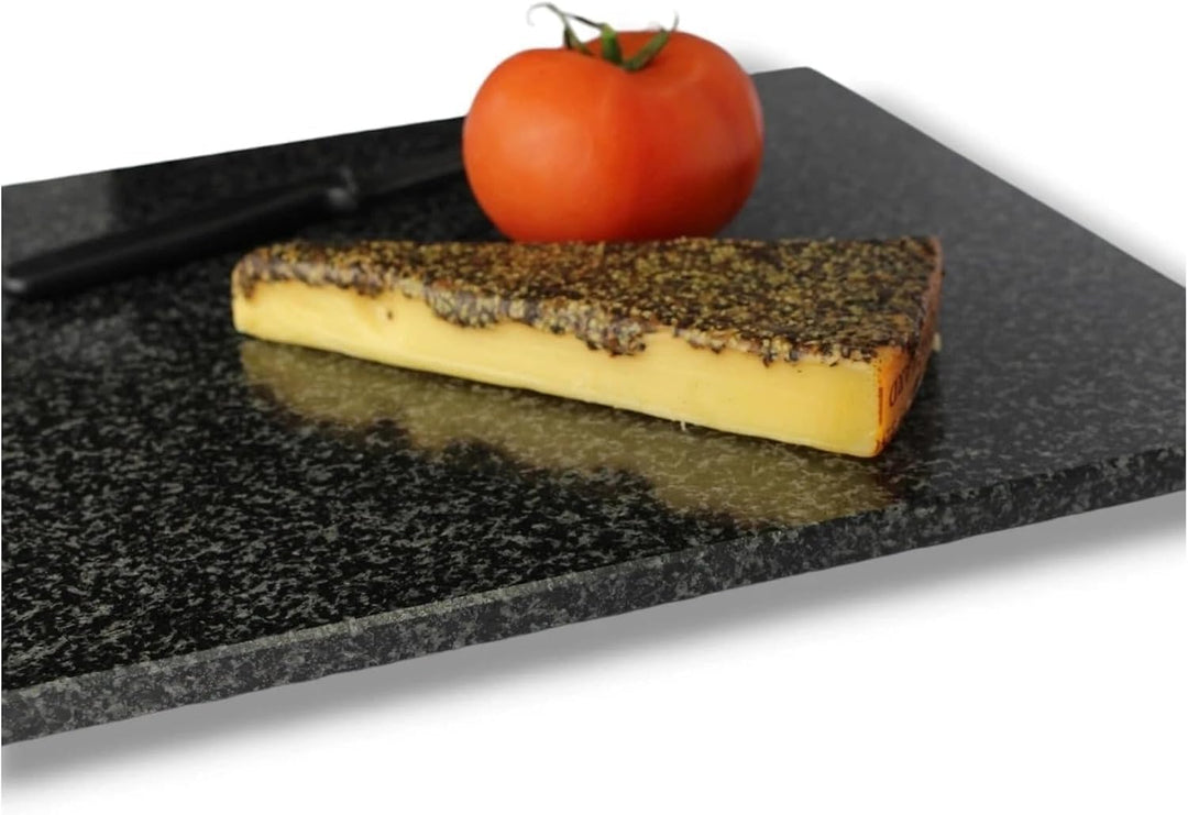 Granit Schneidebrett 40X30cm Servierplatte Küchenbrett Made in Germany PREMIUM Schneideplatte aus Gr