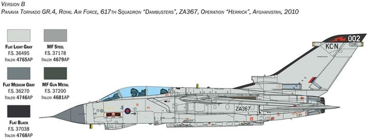 Italeri 2513S 1:32 Tornado GR.4, Modellbau, Bausatz, Standmodellbau, Basteln, Hobby, Kleben, Plastik