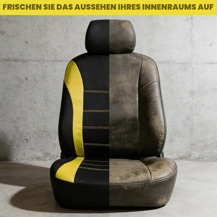Autositzbezüge Vordersitze Sitzbezüge Auto Universal Autositzschoner Autozubehör Innenraum Deko Schm