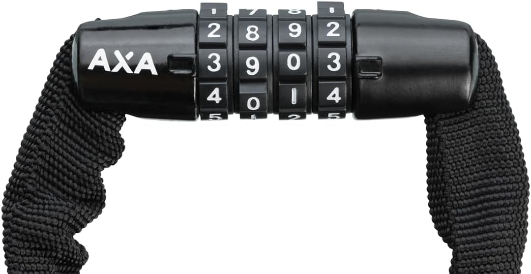 AXA Rigid RCC 120 – Kettenschloss mit Code – 120 cm lang – Stahlglieder 3,5 mm – Sicherheitsstufe 3
