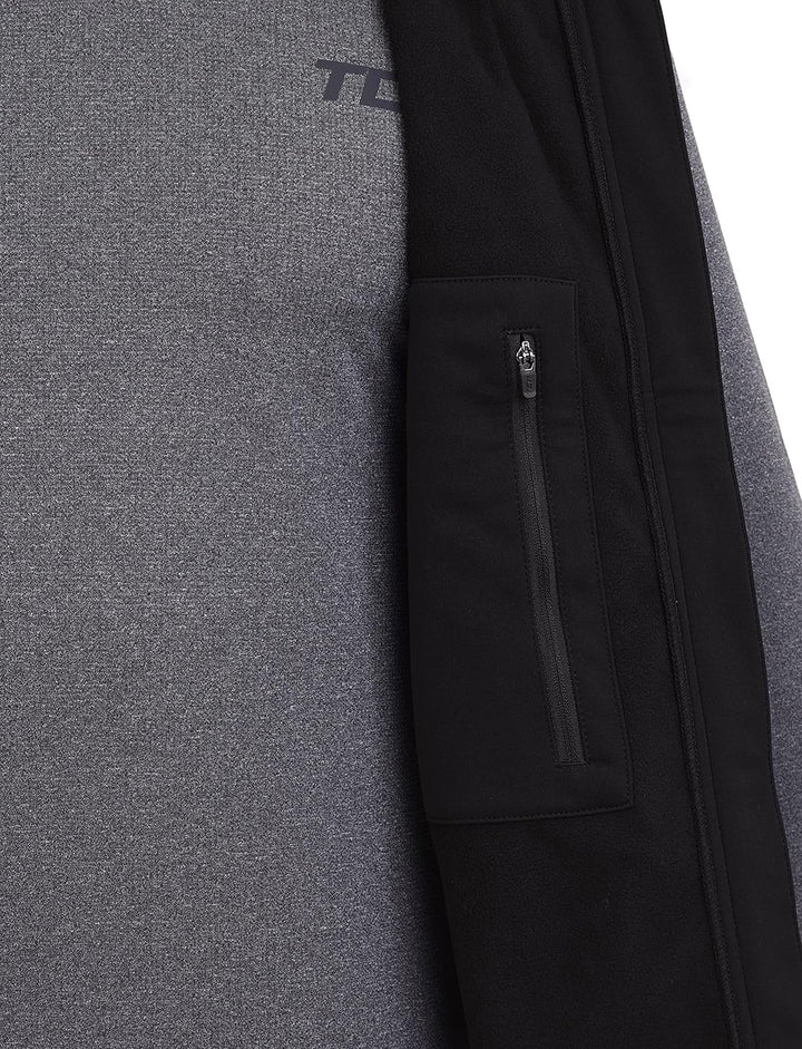 TCA Herren Flyweight winddichte Lauf- und Fahrradweste mit Reissverschlusstaschen S Schwarz, S Schwa