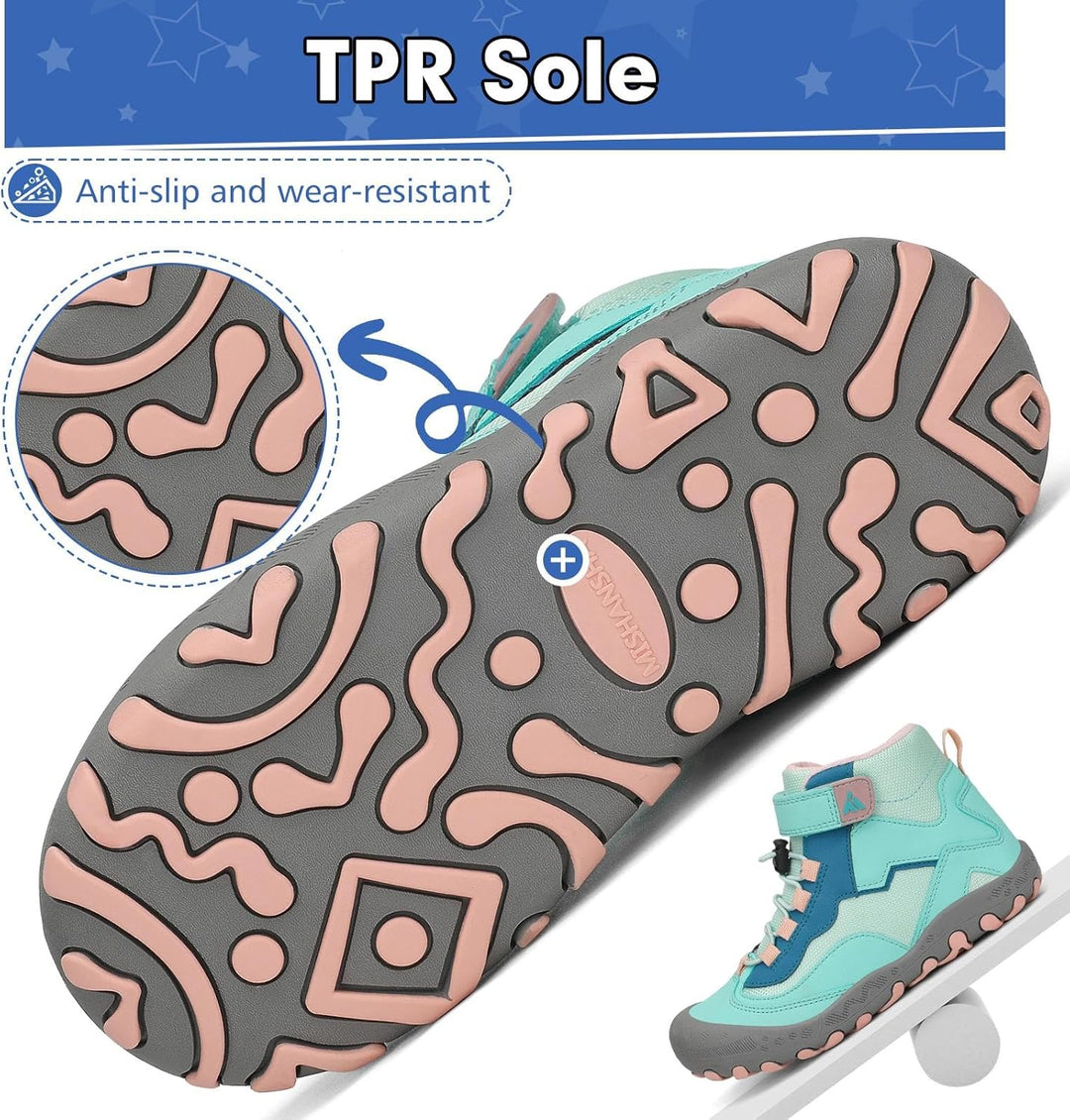 Mishansha Kinder Wanderschuhe rutschfest Trekkingschuhe Jungen Atmungsaktiv Outdoor Walkingschuhe Gr