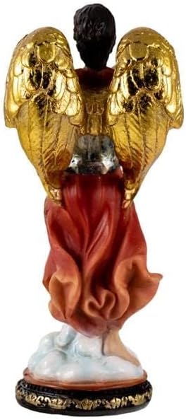 DRW Figur Erzengel St. Raphael handbemaltes Harz 14 cm