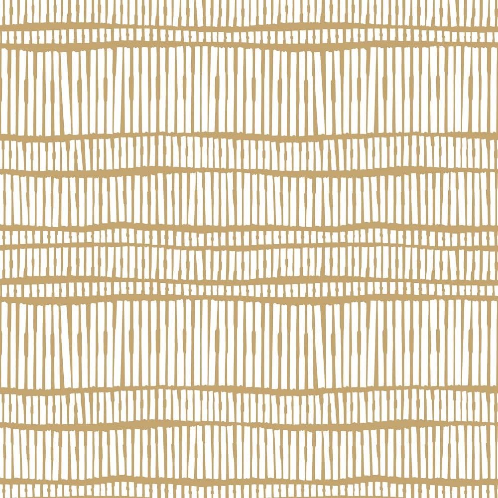 Clairefontaine 223881C - Rolle Geschenkpapier Kraftnatur 50mx70 cm 70g, Instinkt Streifen Weiss, 1 R