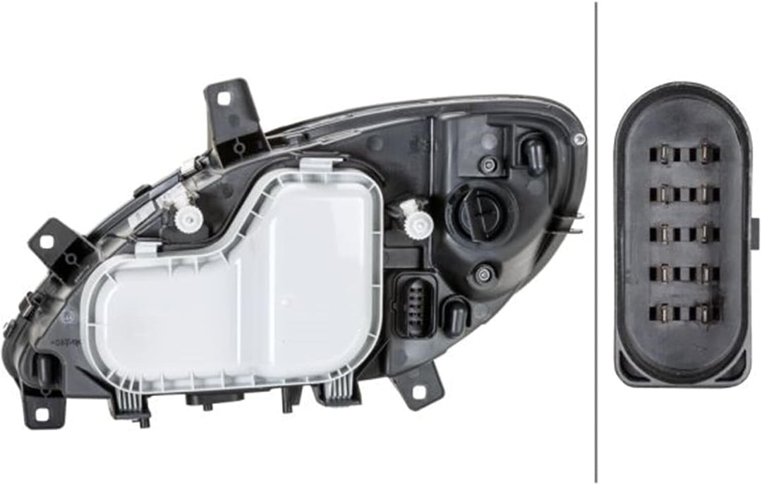 HELLA 1LG 246 041-041 Halogen-Hauptscheinwerfer - rechts - für u.a. Mercedes-Benz Vito / Mixto Box (