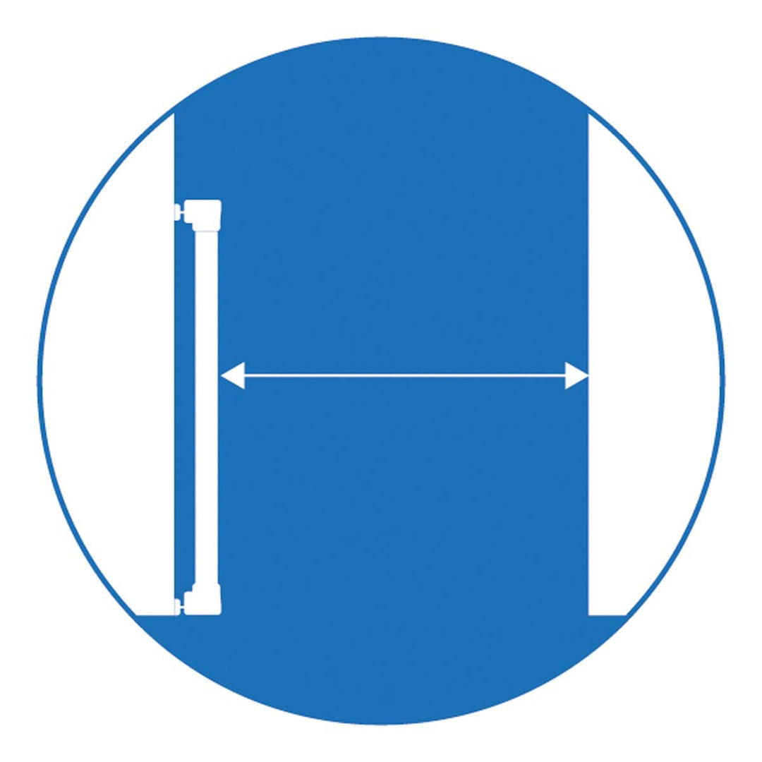 reer Türgitter und Treppengitter Advanced zum Schrauben, stabiler Halt, Durchgangsbreite 75-110cm